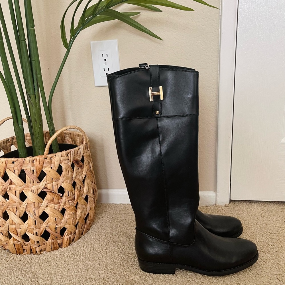 Tommy Hilfiger Black Riding Boots Brand New